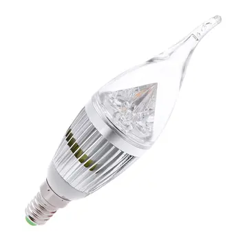 

10 pieces led candle bulb light 4.5W dimmable lamp E14 E27 base 3000k 4000k 6500k white warm white sliver case gold case