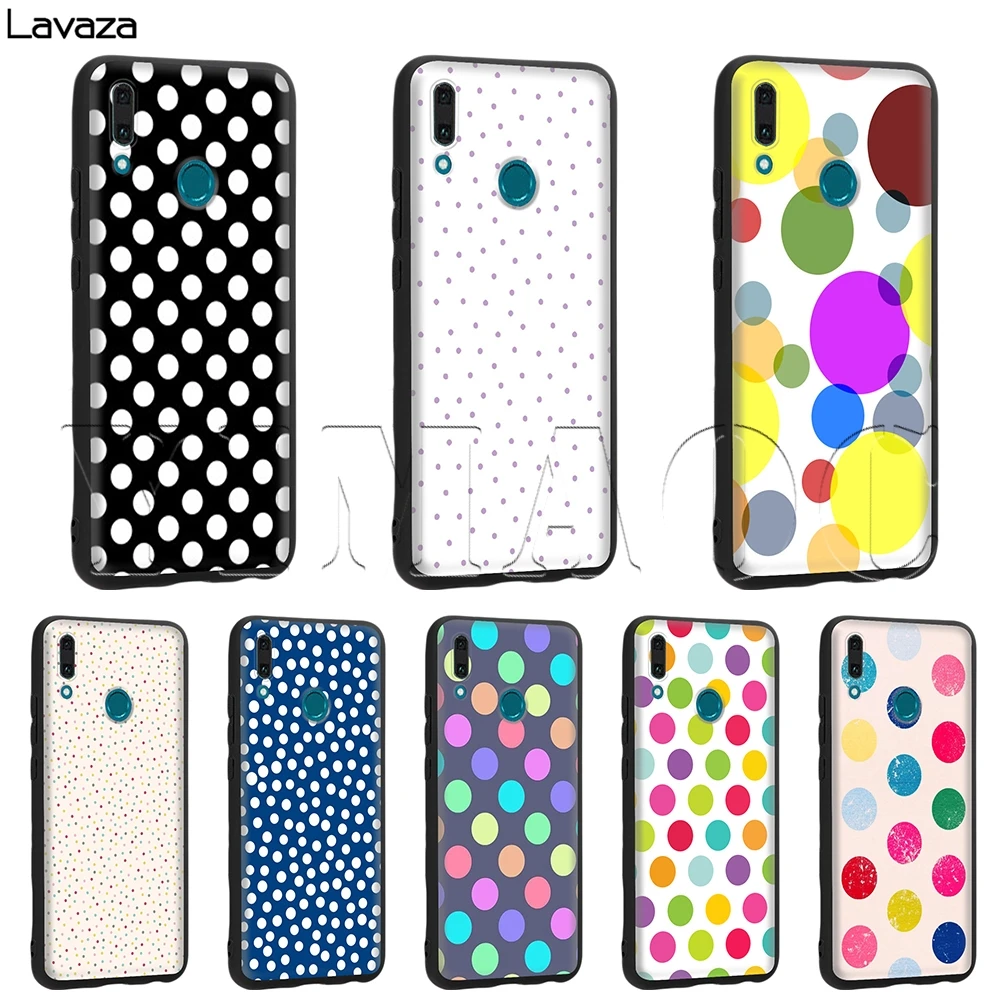 Lavaza чехол в горошек для Huawei Mate Y7 Y9 P8 P9 P10 P20 P30 Lite Pro P Smart Mini 2017 2019 |