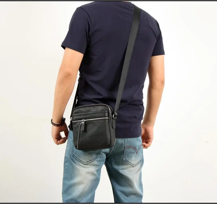 Натуральная кожа сумки для мужчин повседневные деловые сумки на плечо мужской кожа сумки маленький человек сумки
