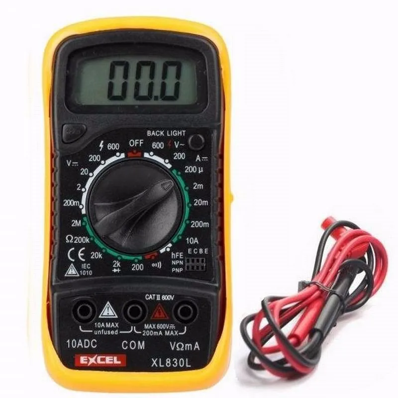 

New Professional LCD Digital Multimeter Voltmeter Ohmmeter Ammeter OHM Voltage Current Tester XL830L