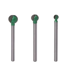 3Pcs 4 6 8 3Mm Shank Spherical Pellets Ball Knife Mill Cutter For Carving Machine Drill Woodworking Carving Knife Cutters Grav