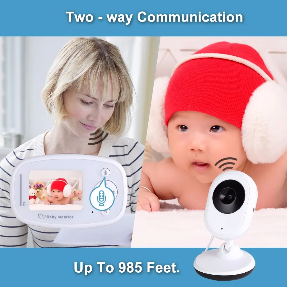 

New SP820 Baby Monitor HD 1080P Real-time Monitoring Mobile To Watch Smart Walkie Talkie Wireless Video Baby Monitor with Camera