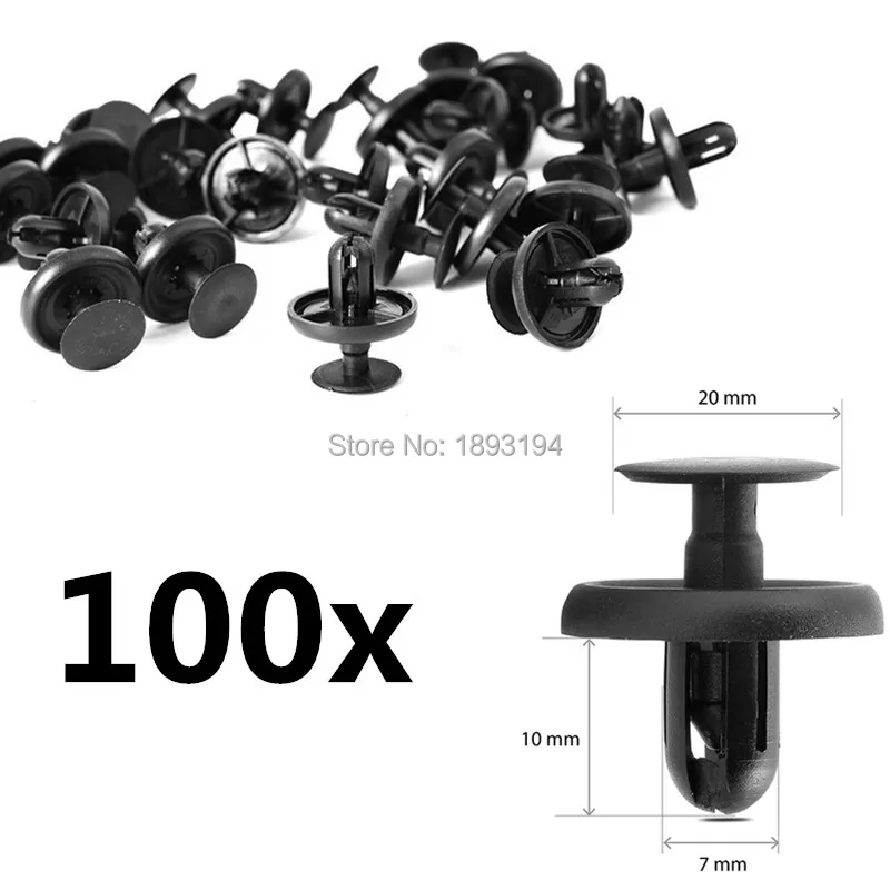 100x фиксатор для крыла заклепки фиксаторы Lexus GS300 GS450 GX460 HS250 Toyota Camry Corolla Scion tC xD |