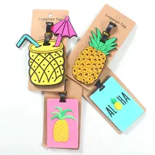 Travel Accessories Creative Pineapple Luggage Tag Silica Gel Suitcase ID Addres Holder Baggage Boarding Tags Portable Label Travel Accessories Creative Pineapple Luggage Tag Silica Gel Suitcase ID Addres Holder Baggage Boarding Tags Portable Label