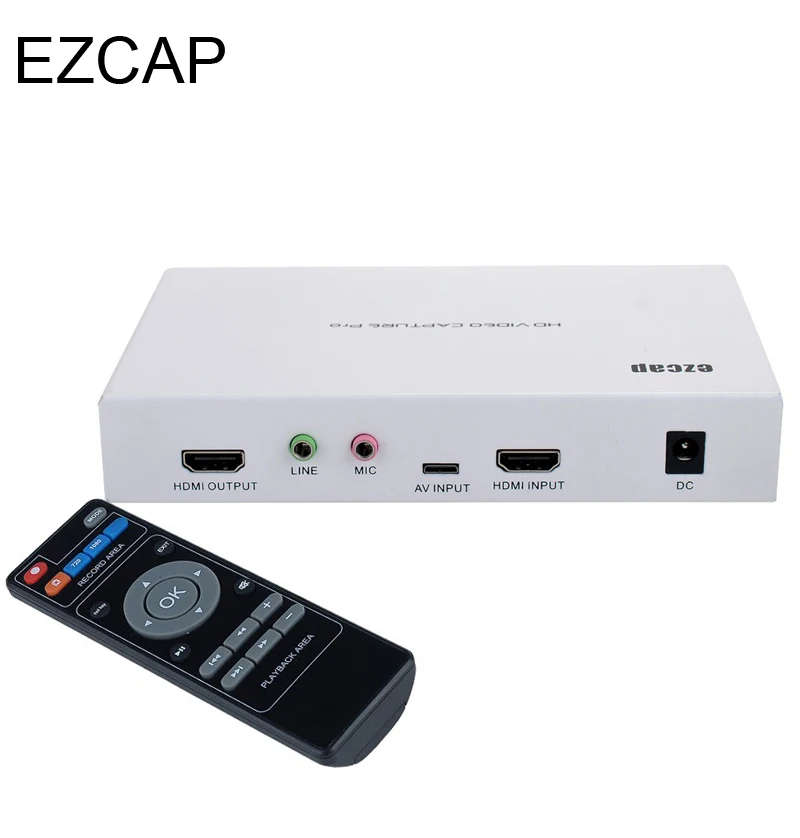 

1080P HD Game Video Capture HDMI/YPpbr/CVBS AV Video Recorder TV Playback Microphone recording For XBOX PS3 PS4 TV STB Medical