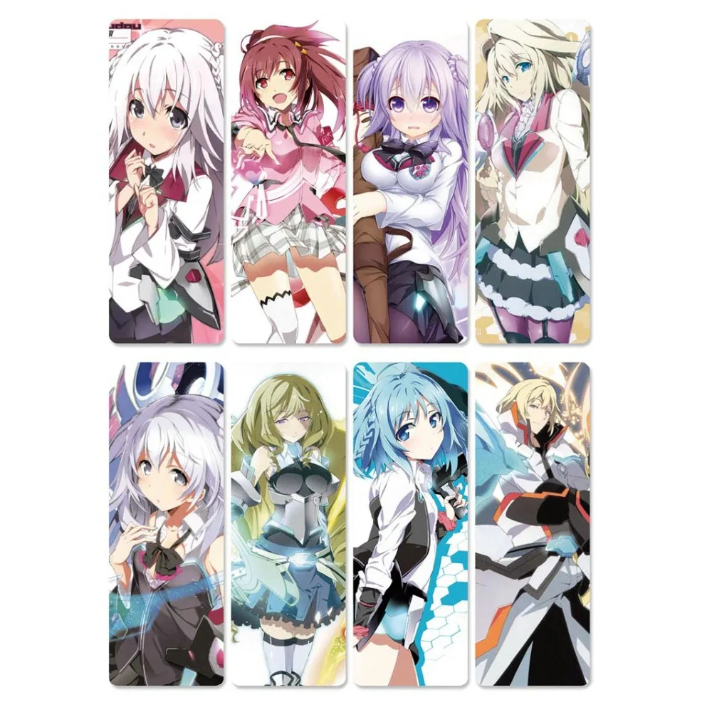

8pcs Gakusen Toshi Asterisk Anime Bookmarks Waterproof Transparent PVC Plastic Bookmark Beautiful Book Marks Gift