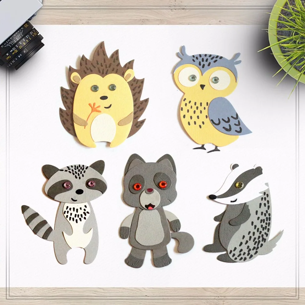 

Zhuoang Metal Cutting Dies Lovely Mole Seal for DIY Scrapbooking Photo Album Card Making DIY Decoration Supply