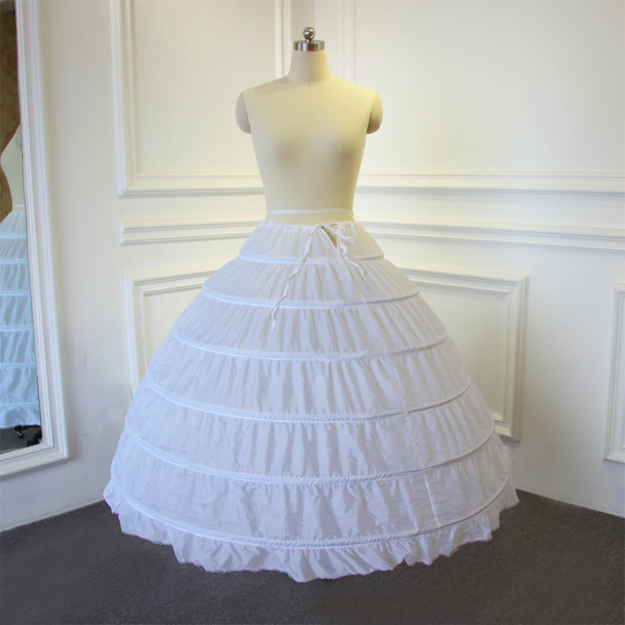 

the petticoat has 6 rings, without tulle. the length is around 95cm. if fit the waist from 80cm to 100cm around.