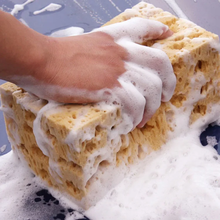 Wholesale The Porous Polyester Sponge Coral Car Wash Sponge Cleaning