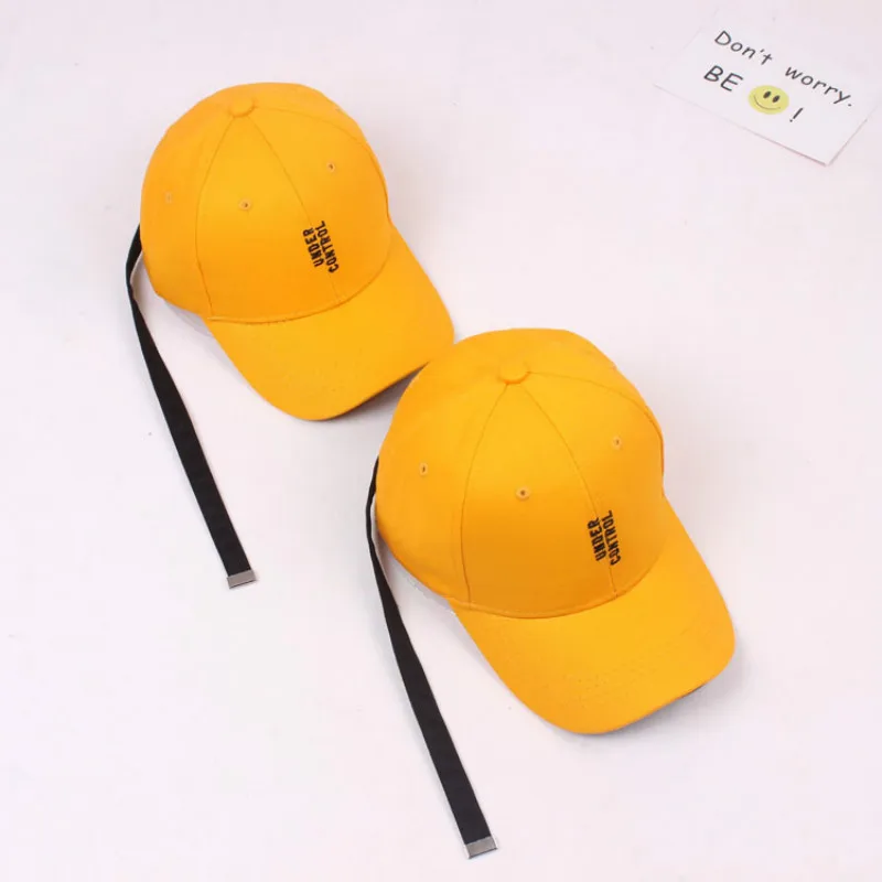 Мужские желтые бейсболки летние мужские с вышитыми буквами snapback хип хоп длинным