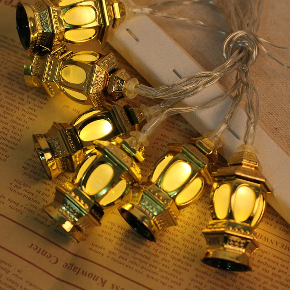 

LIGINWAAT EID Mubarak LED Light Strip Temple Ramadan Decoration Led String Light Battery Powered Muslim Islam EID Party Supplies