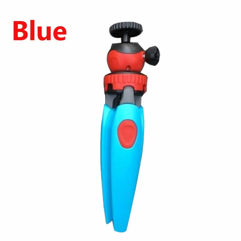 Blue Выдвижной Мини Настольный штатив для телефона, фотокамеры для iPhone Gopro Nikon DSLR камеры Регулируемый шаровой головкой штативы - Цвет: Blue