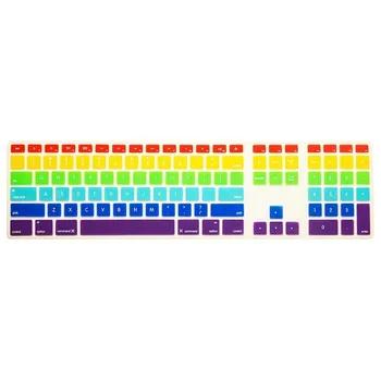 

Color gradient silicone Keyboard cover protector film For iMac G6 old with digital keypad waterproof dustproof keyboard membrane