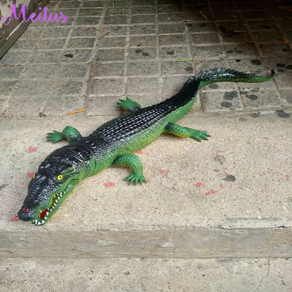large plastic crocodile toy