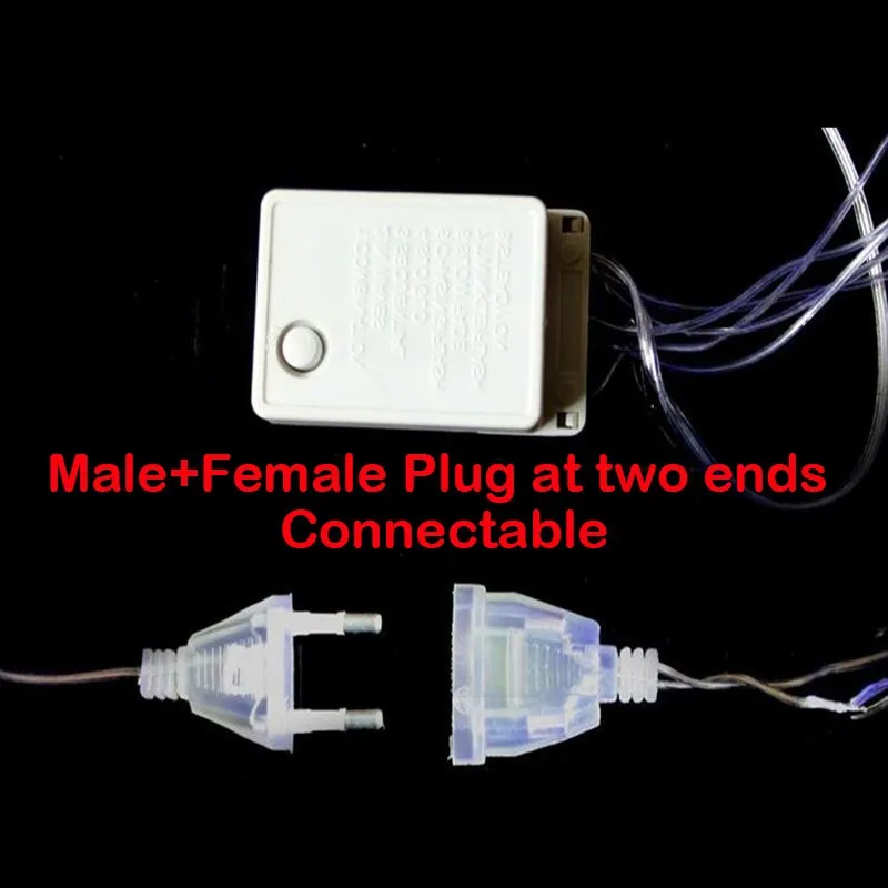 3x3M 300LED curtain string light-connectable