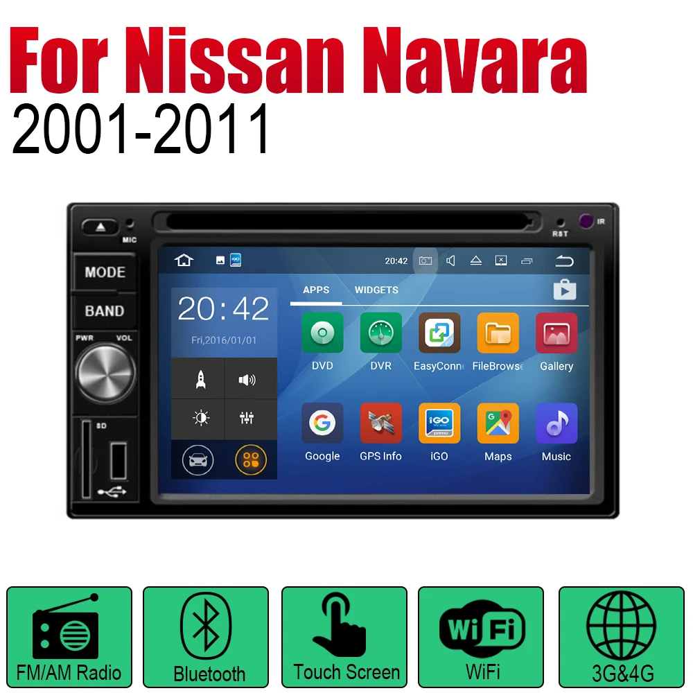 Android автомобильный DVD GPS Navi для Nissan Navara 2001 ~ 2011 плеер навигация WiFi Bluetooth Mulitmedia
