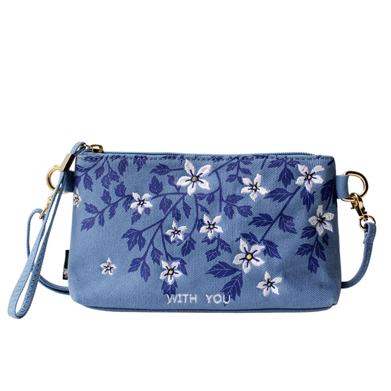 

Women Handbag New Ethnic Vintage Embroidered Canvas Cover Shoulder Messenger Bags Hmong Handmade Embroidery Small Day Clutch Bag