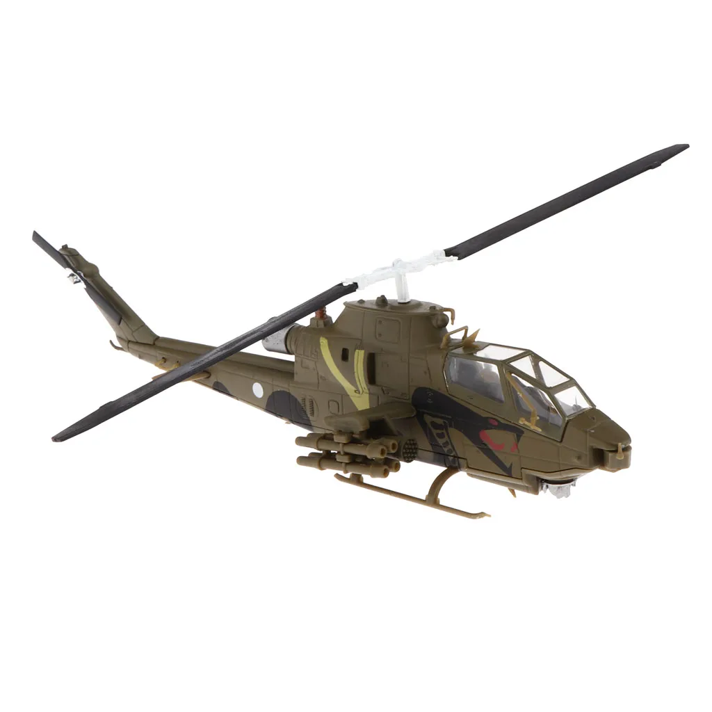 14009 Bell AH-1S Attack Helicopter AH1 Military Model with Stand Kids Adults Toys Collections for Military Lovers