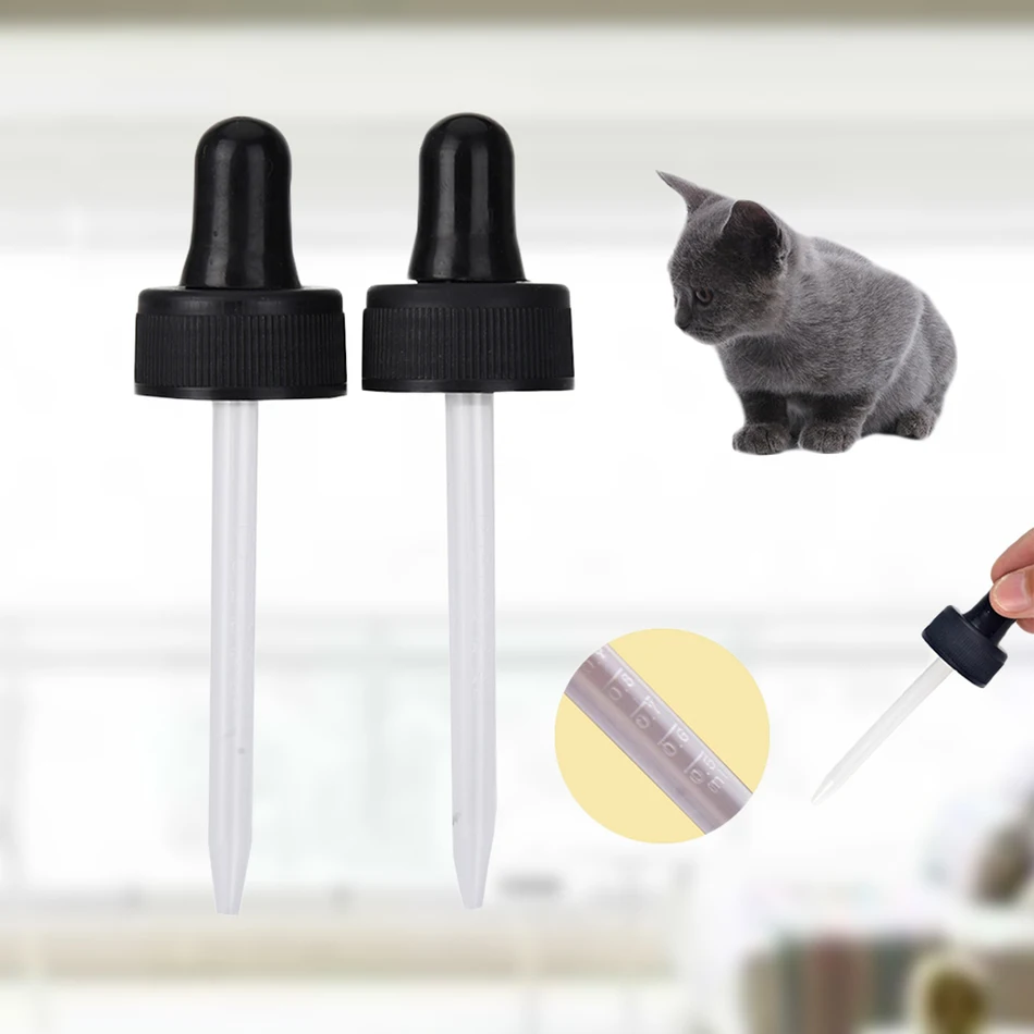 2Pcs Plastic Health Squeeze Dispenser Pet Medicine Dropper For Feeding