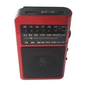 

Retro Charging Radio FM SW Digital World Receiver External Antenna USB Card U disk player Portable Speaker flashlight Speaker