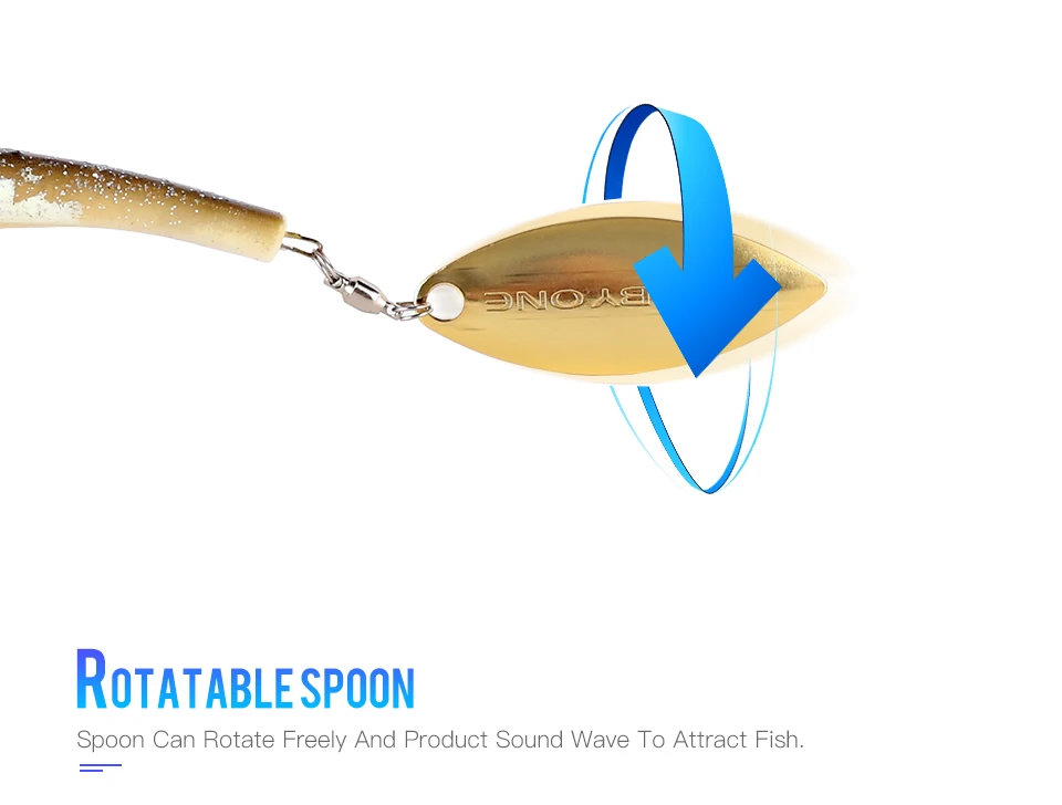 Kingdom Fishing Lures Spinator Soft Lure 200mm 52g wobblers With Spoon On Tail Sinking Action Artificial Bait PVC Material Fishing Lure (8)