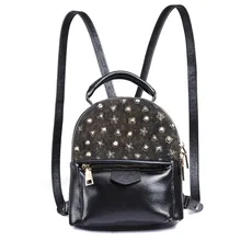 Мини сумка тиснением ноги Star Leather сумка личи полосатый теплые рюкзак уличной моды Стиль