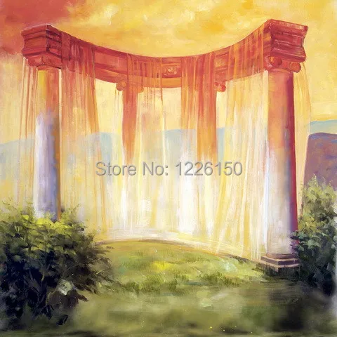 

New Professional10ft x 10ft wedding hand painted old master backdrop FSE6 ,photo studio/muslin photo background