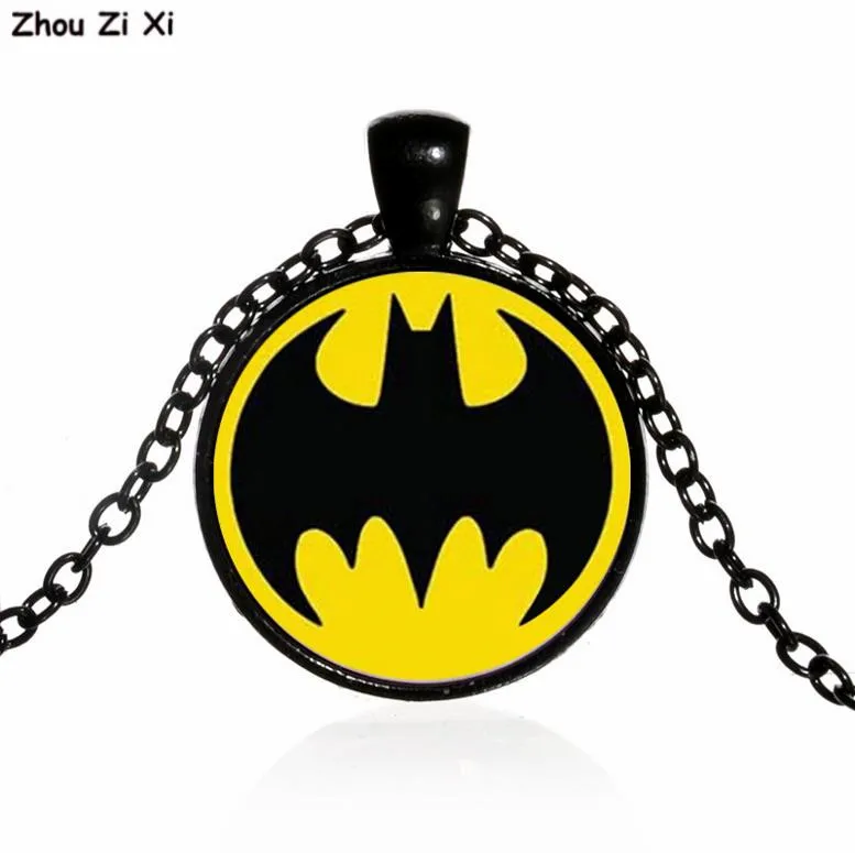 Супергерой Бэтмен Логотип Время камень ожерелье игрушки