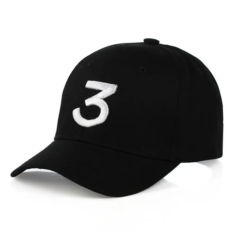 Новая Chance The Rapper 3 папа шляпа, бейсбольная кепка Регулируемый ремень черная бейсболка s - Цвет: Черный