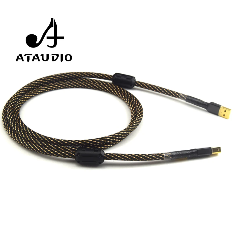 ATAUDIO Hifi USB кабель высокого качества тип A к Тип B Дата для DAC|hifi usb cable|usb hifi cabledac cable |