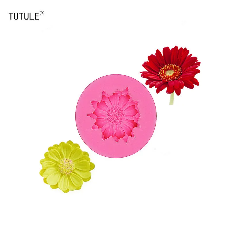 

Gadgets-Chrysanthemum Baking Fondant Mould Cake Chocolate Biscuits DIY Handmade Kitchen Baking Tools Liquid Silicone Mould