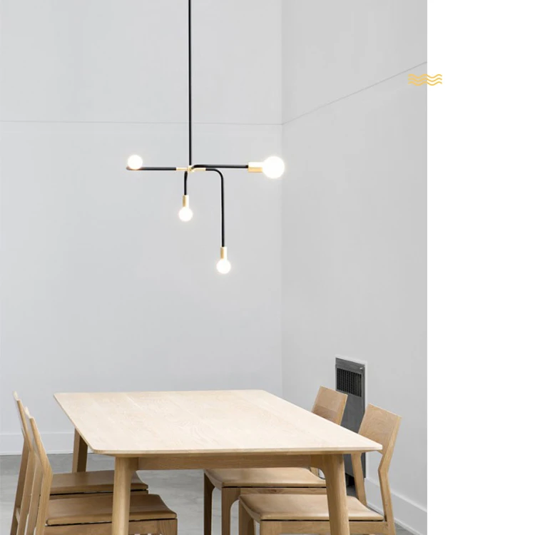 

postmode nordic minimalist Chandeliers creative lron LED hanging light kitchen dinner room cafe room bar lamp indoor lights e27