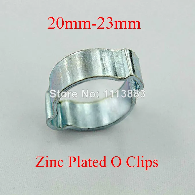 NEW 10 x Double ear crimp clamp 20mm-23mm hose O clips water