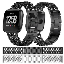 HIPERDEAL Мода 1 комплект двухрядная ковбойская цепочка сплав часы ремешок для Fitbit Versa дропшиппинг Apr6