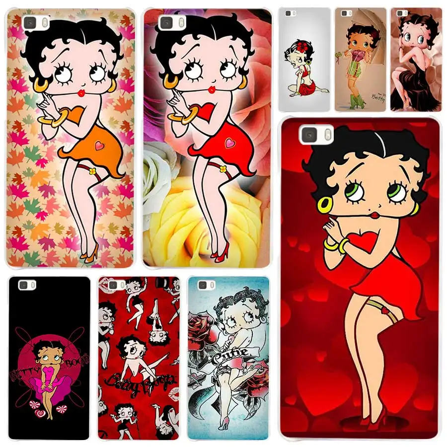 

Hot Sale Betty Boop Clear Case Cover Coque Shell for Huawei P10 P9 P8 Lite Mate S 7 8 9 10 Plus