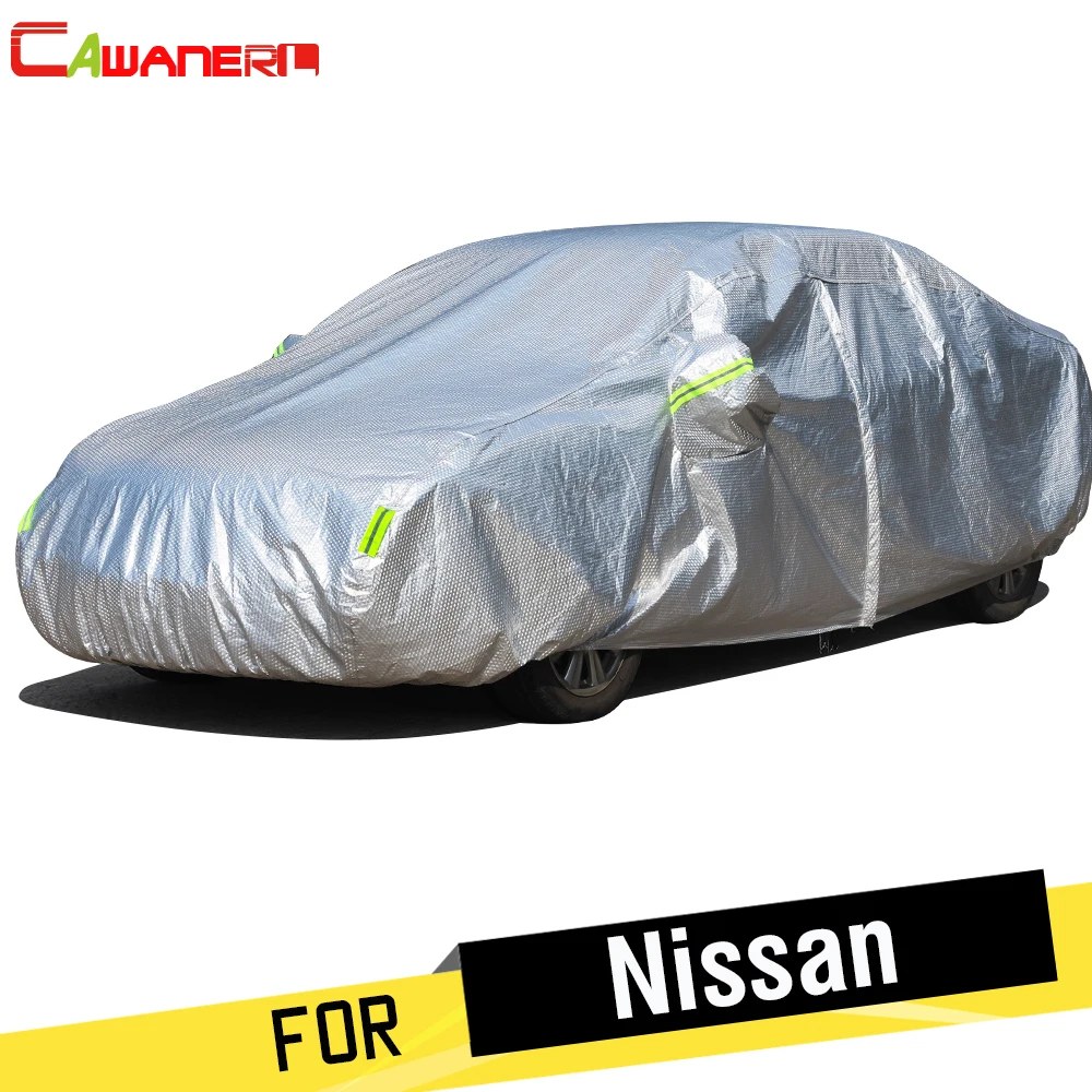 Cawanerl Full Car Cover Sun Snow Rain Resistant Preventing UV Anti