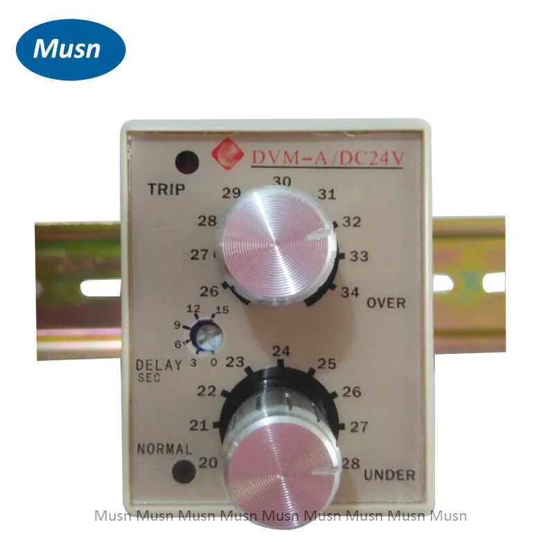 

2Set/lot DVM-A/12V DC 12V , 24V,36V or 48V Adjustable Over/Under Voltage Protection Monitoring Relay with Socket