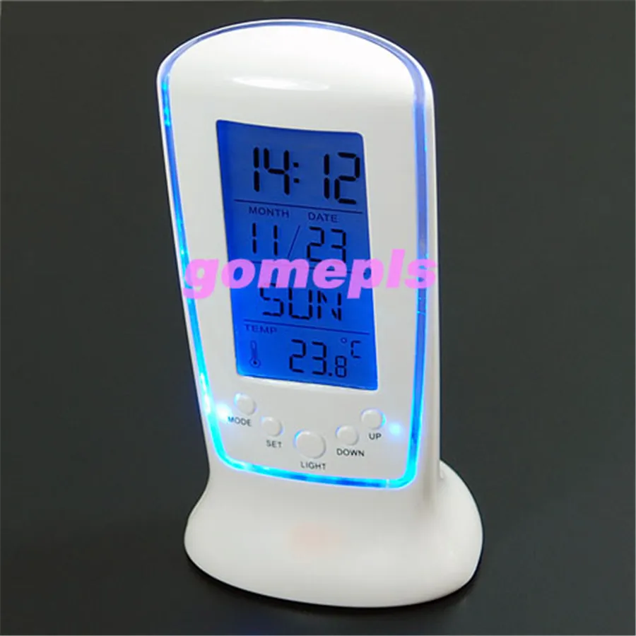 Цифровой ЖК-будильник с календарем, термометром с подсветкой, домашний необходимый New-P101
