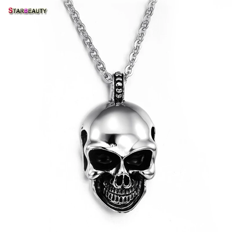 skull head necklace