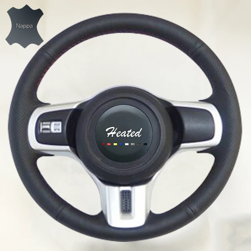 Genuine Leather Nappa car wheel steering cover for Mitsubishi lancer x lancer sports lancer 10 Evo X braid on the steering wheel Genuine Leather Nappa car wheel steering cover for Mitsubishi lancer x lancer sports lancer 10 Evo X braid on the steering wheel