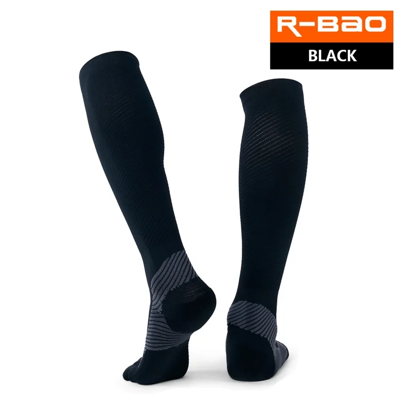 RB7711 R-Bao Marathon Compression Running Socks Outdoor Sports Long Socks Knee High Cycling Bicycle