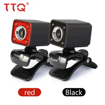 

TTQ Original Webcams LED Light Webcam USB Microphone MIC For PC Laptop Video Night Lights For Computer High Quality 640 * 480