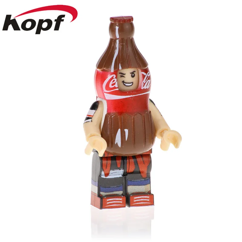 

Single Sale Pure milk cola lemon Fanta Best Building Blocks Bricks Action Figures Learning Gift Children Toys Model PG1302