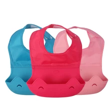 27*22 см нагрудником дети едят карман водонепроницаемый силиконовый мягкий отрыжка ткани с крюком и петлей