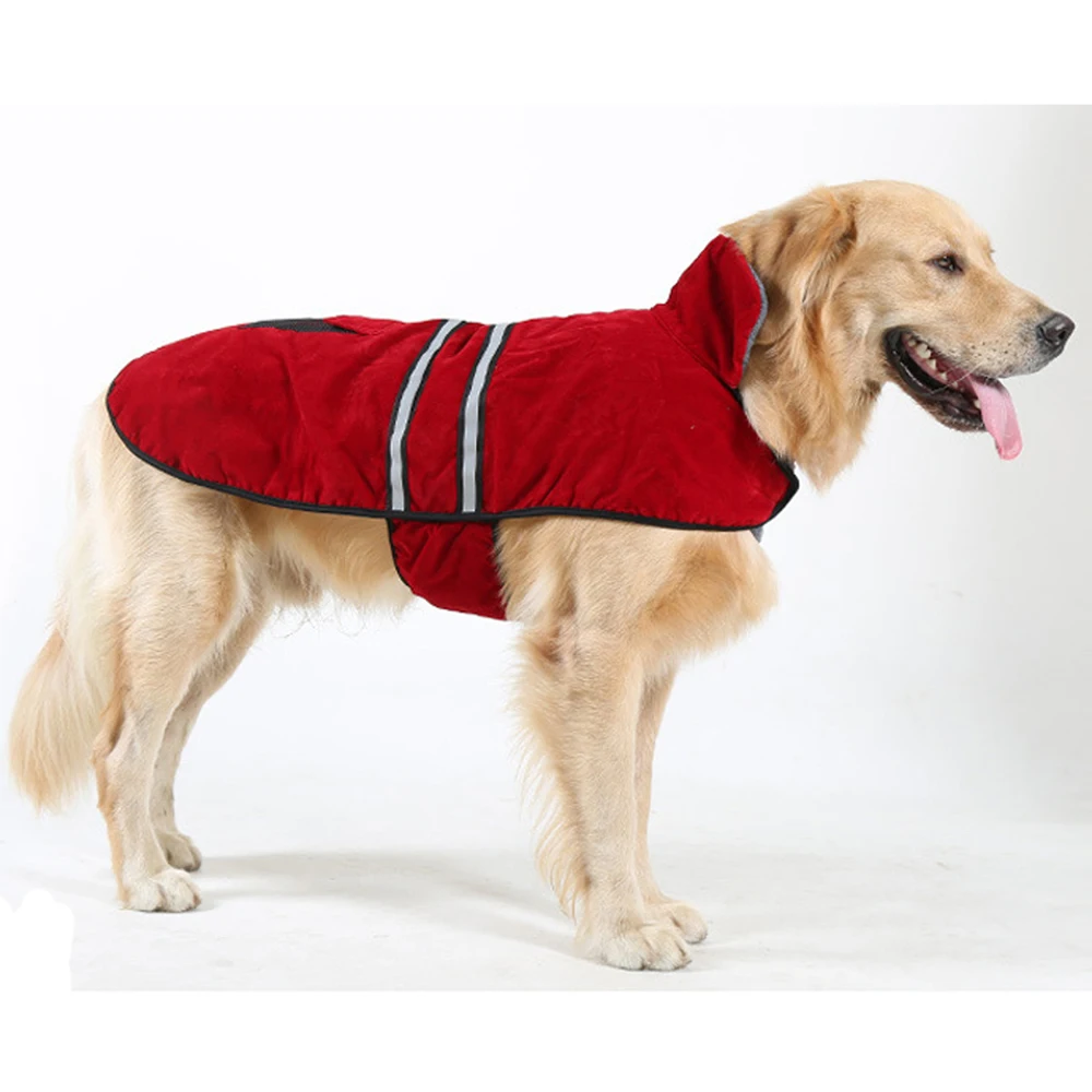 Pet Products Dog Raincoat Large Dog Raincoat Waterproof Jacket dog Warm Clothes New High Quality