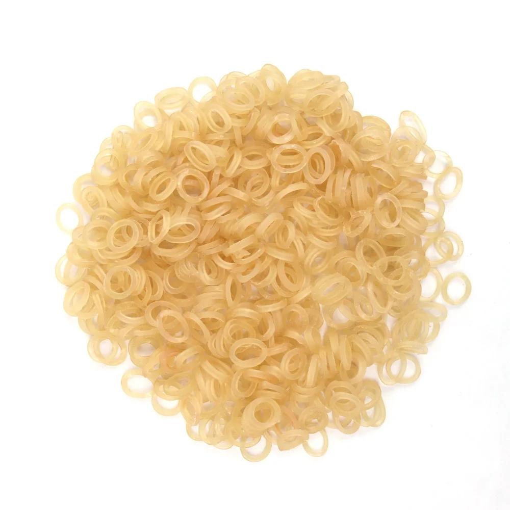 

200PCS/Bag Pet Puppy Dog Cat Hair Bows Beige Rubber Bands Elastic for Dog Groming Topknot Dog Accessories Pet Supplies