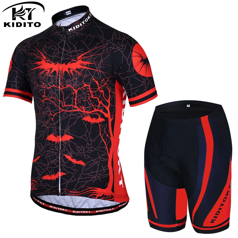 

KIDITOKT Pro Summer Cycling Set Bicycle Jerseys Breathable Mountain Bike bicicletas camisa ciclismo skinsuit cycling kit dress
