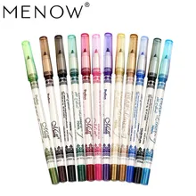 Menow бренд 12 Цветов/комплект подводка для глаз водонепроницаемый карандаш для губ косметический макияж для глаз 3-в-одном макияж глаз 1414