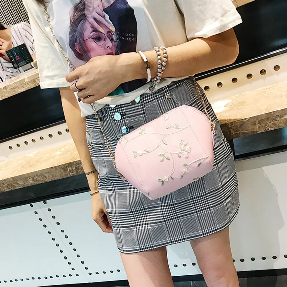 Women's Handbag Fashion Bucket Bags For Women 2019 Summer Chain Leather Colorful Messenger Bag