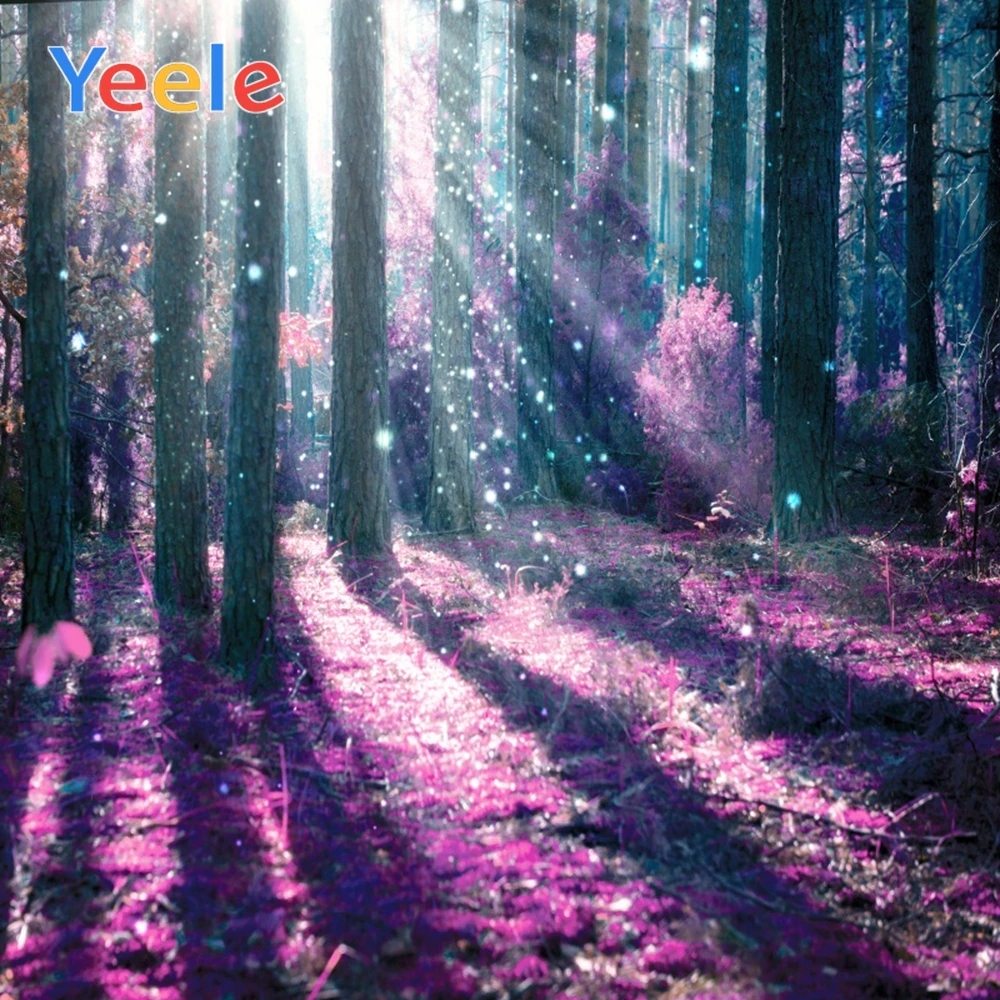 

Yeele Magical Forest Dreamy Glitter Poster Scene Kid Photography Backgroud Seamless Photographic Backdrop Props For Photo Studio